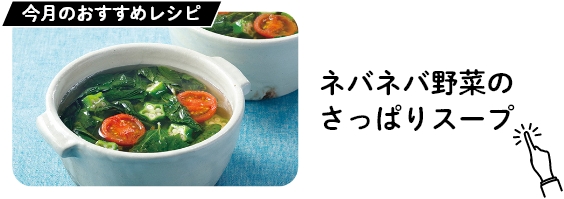 ネバネバ野菜のさっぱりスープ