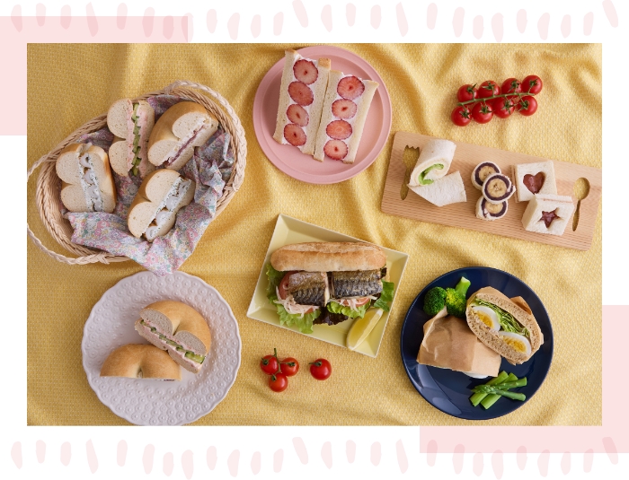 ぽかぽか陽気のおでかけに♪　春のサンドイッチレシピ特集