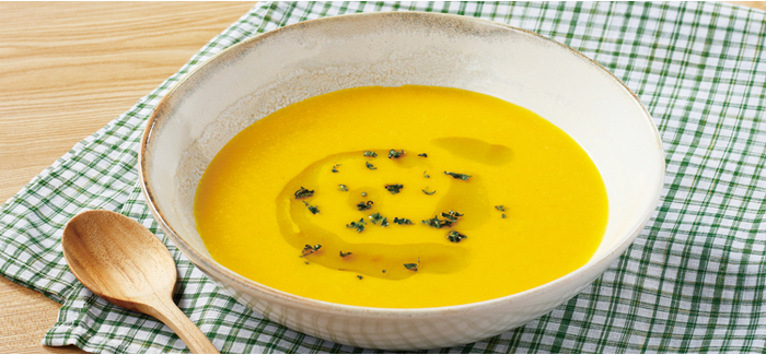 かぼちゃの冷製スープ 健康な食 をデザインする ビオサポレシピ