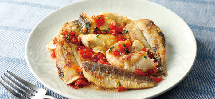 魚のソテー トマトソースがけ 健康な食 をデザインする ビオサポレシピ